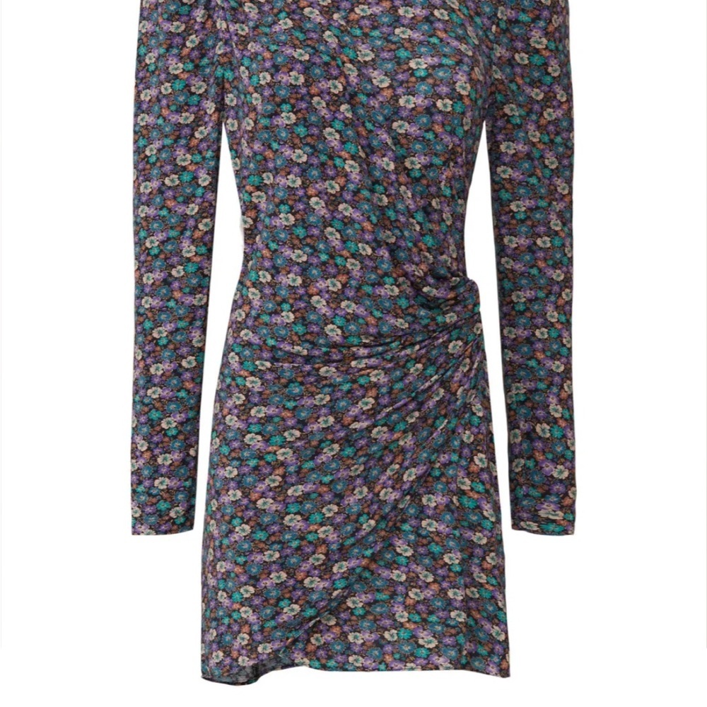 Ronny Kobo Ruby Mock Neck Mini Dress